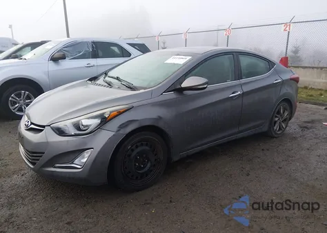 2014 Hyundai Elantra Limited из США, поврежденный, VIN 5NPDH4AE5EH473219